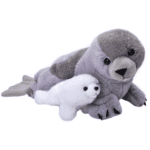 Mom Baby Harp Seal Soft toy