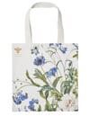 Organic Tote Bag Blue Flower Garden JL