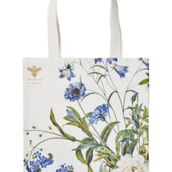 Organic Tote Bag Blue Flower Garden JL