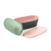 SnapBox Oval 2-pack Sandygreen/Dustypink