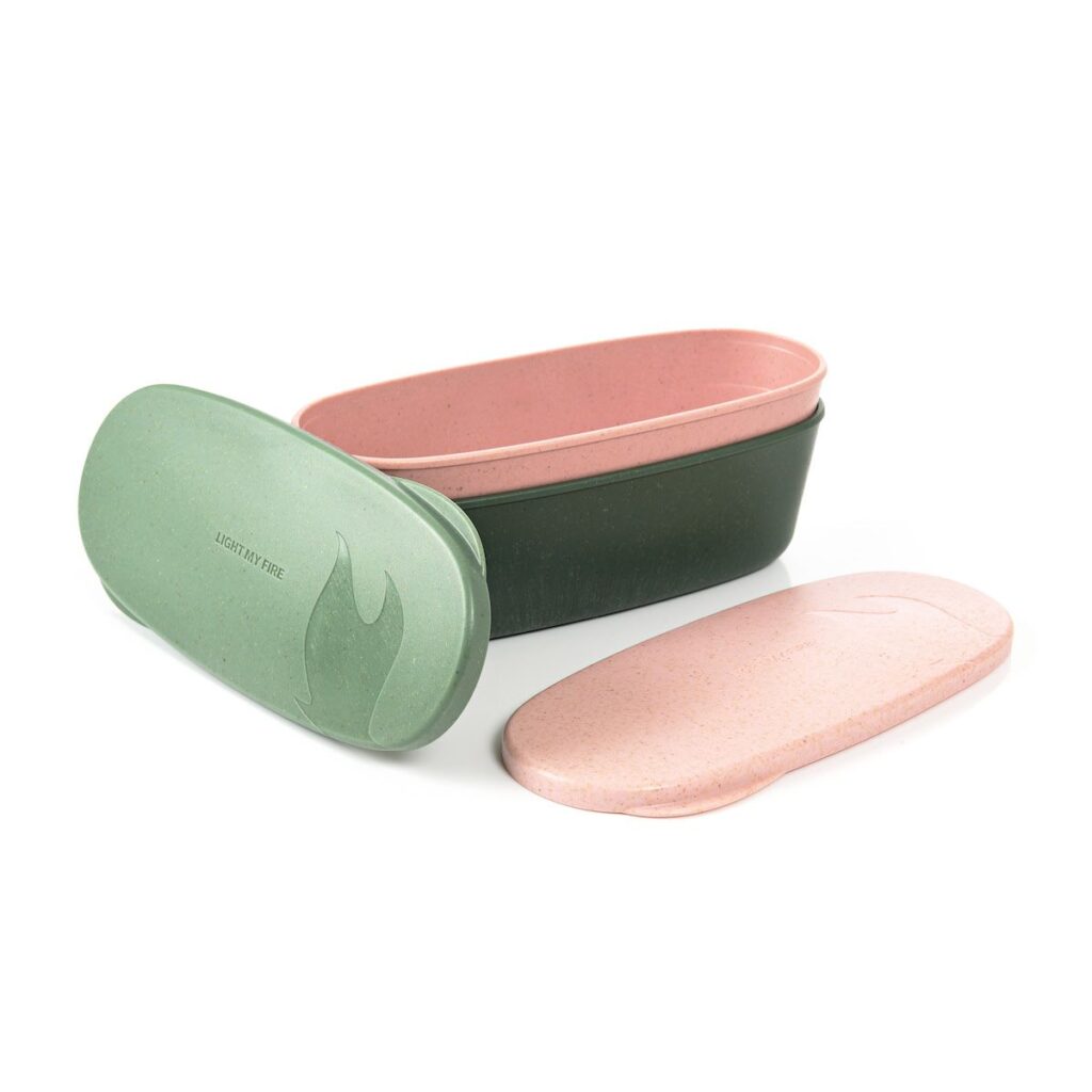 SnapBox Oval 2-pack Sandygreen/Dustypink