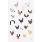 Organic Tea Towel Hens