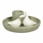Candle Holder Natural Ducks