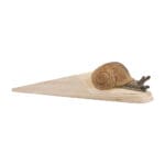 Hand Carved Doorstop Roman Snail