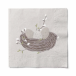 Påsk Fågelbo med Ägg Servetter