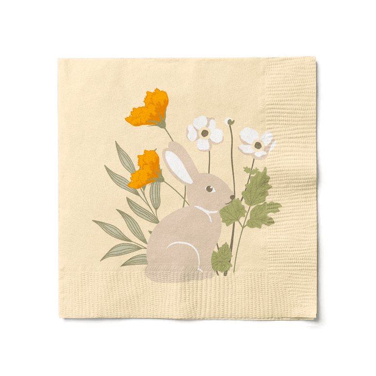 Natural Easter Bunny Napkins