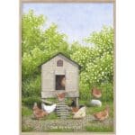 Art Print The Hen House A4