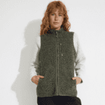 W Vargön Fat Wool Vest Balsam Green