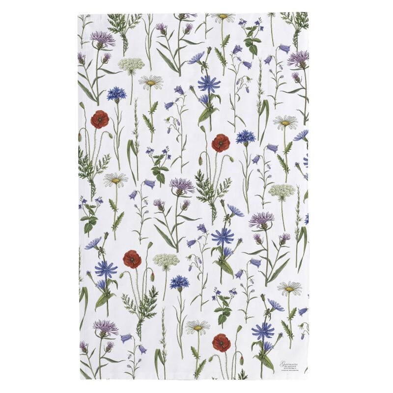 Organic Tea Towel Hedgerow