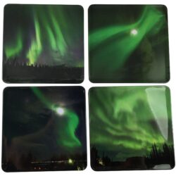 4-Pack Coasters Northern Lights