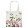 Organic Tote Bag Rose Flower Garden