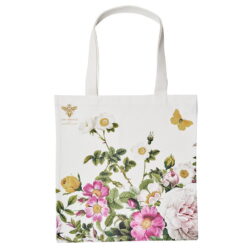 Organic Tote Bag Rose Flower Garden