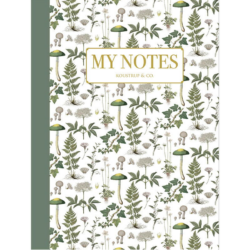 Notebook - Green floral pattern