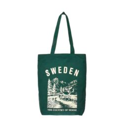 Forest Green Moose Sweden Tote Bag