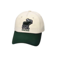 Moose Cap Sweden Green and White