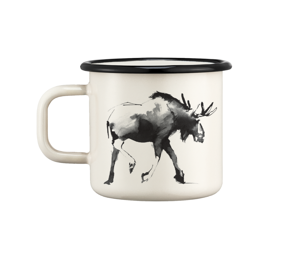 Järvi Enamel Moose Mug