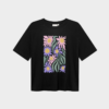 T-shirt Vadstena Daisy Block Black