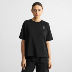 T-shirt Vadstena Thistle EMB Black from Dedicated