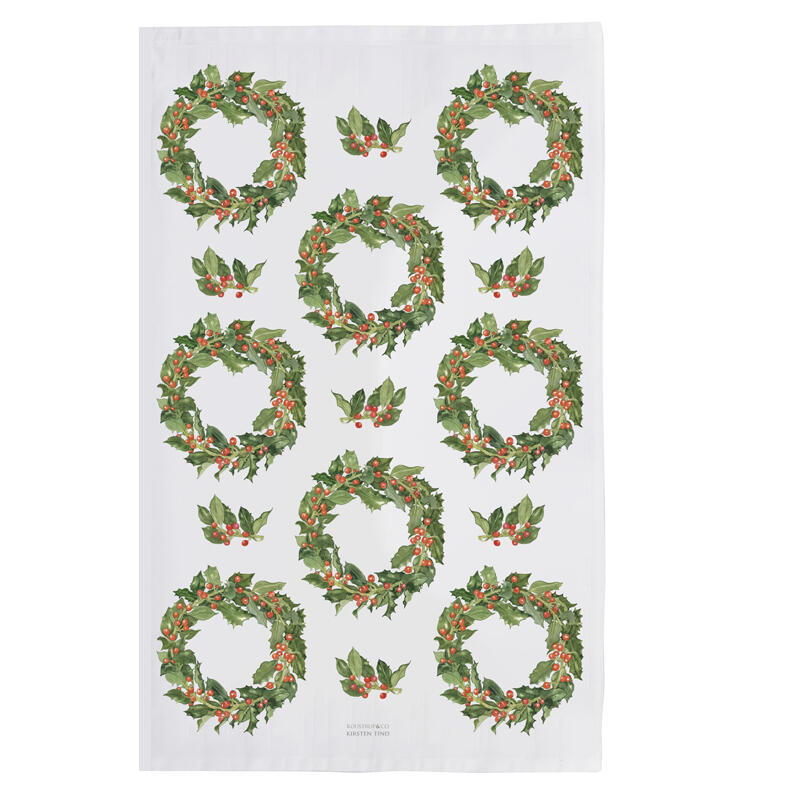 Organic Tea Towel Holly