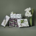 4 Sheets Recycled Gift Wrapping Paper: Flowers And Herbs