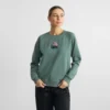 Sweatshirt Ystad Daffodil Flowers EMB Forest