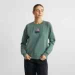Sweatshirt Ystad Daffodil Flowers EMB Forest