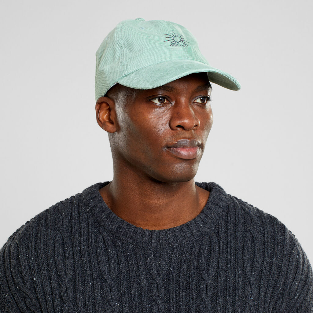 Soft Cap Slussen Corduroy Line Mountain Granite Green - Image 5