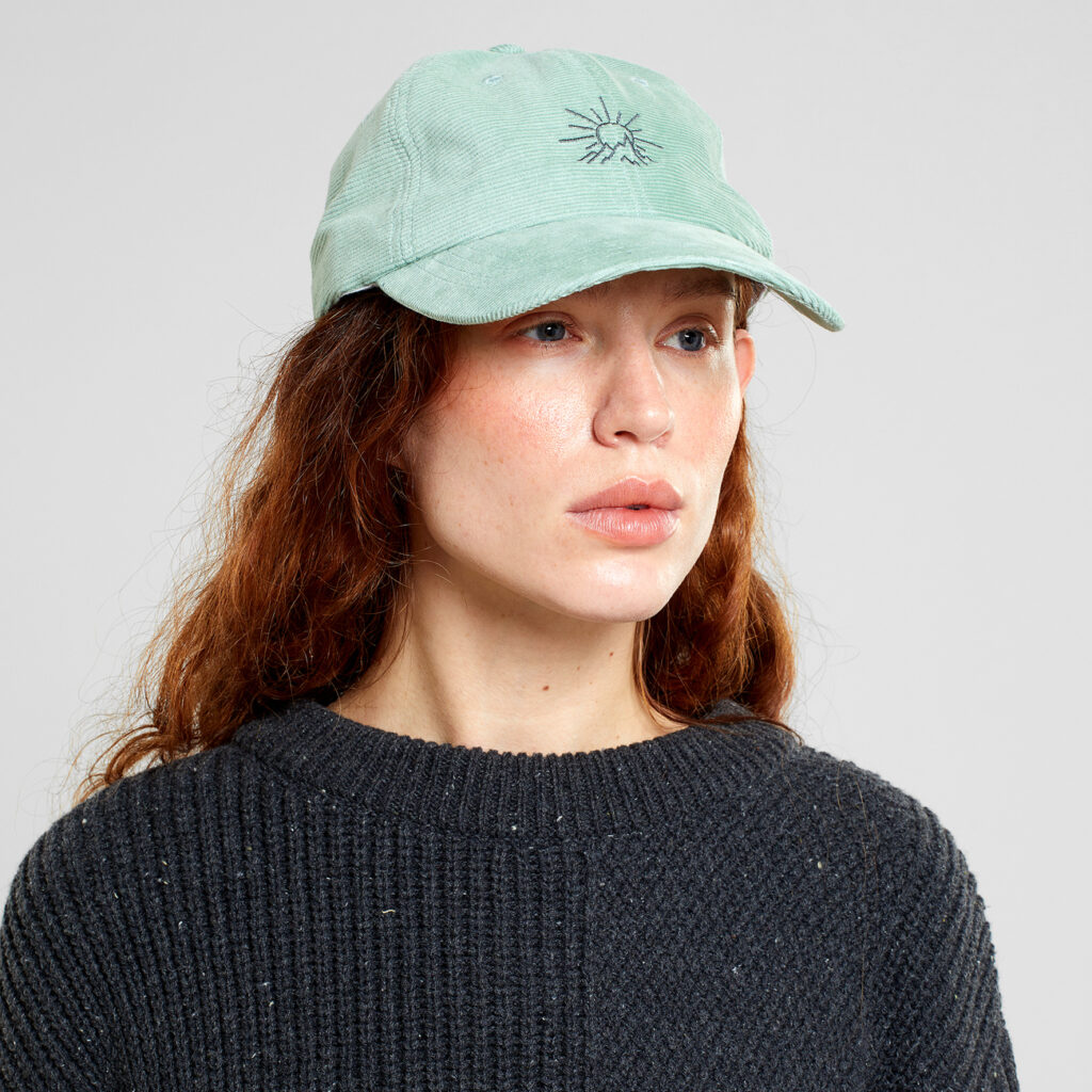 Soft Cap Slussen Corduroy Line Mountain Granite Green - Image 6