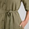 Shirt Dress Ripa Linen Leaf Green - Bild 3