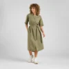 Shirt Dress Ripa Linen Leaf Green - Bild 4