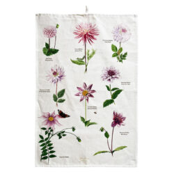 Organic Tea Towel Dahlia