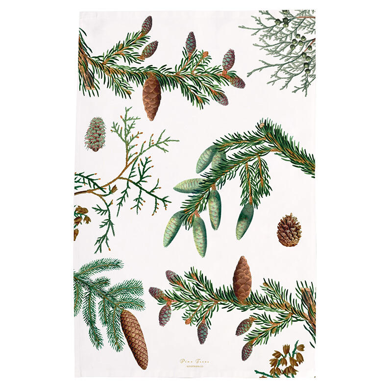 Organic Tea Towel Pine Trees