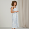 Dress Landsort Poplin Wonky Beach Skyway Blue
